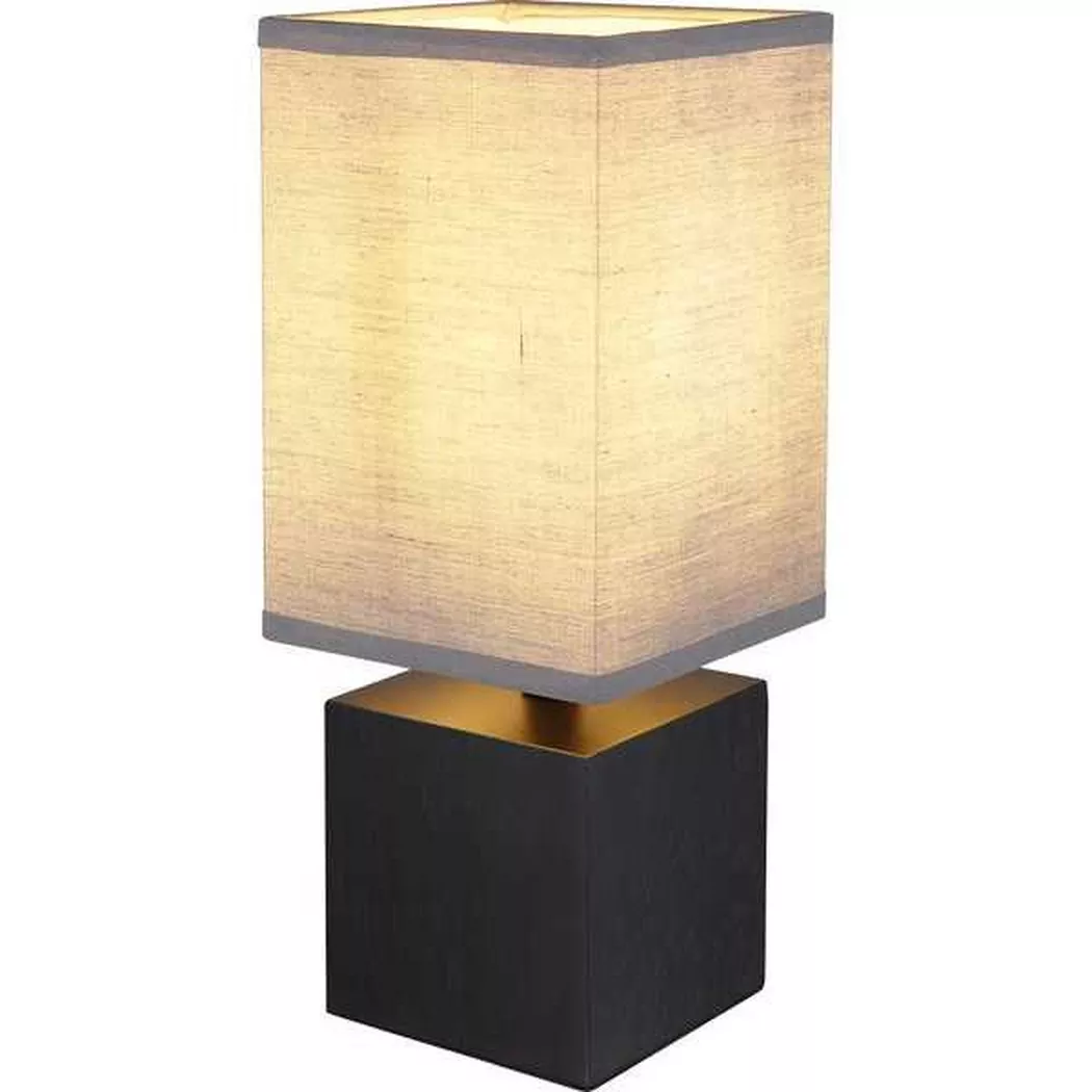 mutoni – Tischleuchte Valentino Holz getüncht 1xE27, One Size, Multicolor