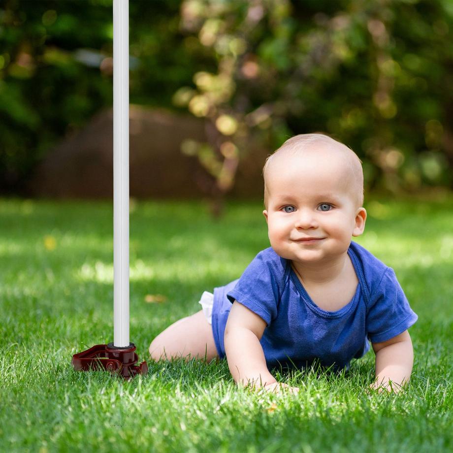 Northix Supporto a vite per ombrellone marrone  