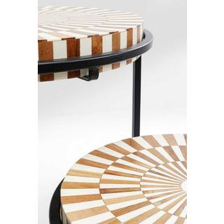 KARE Design Beistelltisch Hula Hula (3er-Set)  