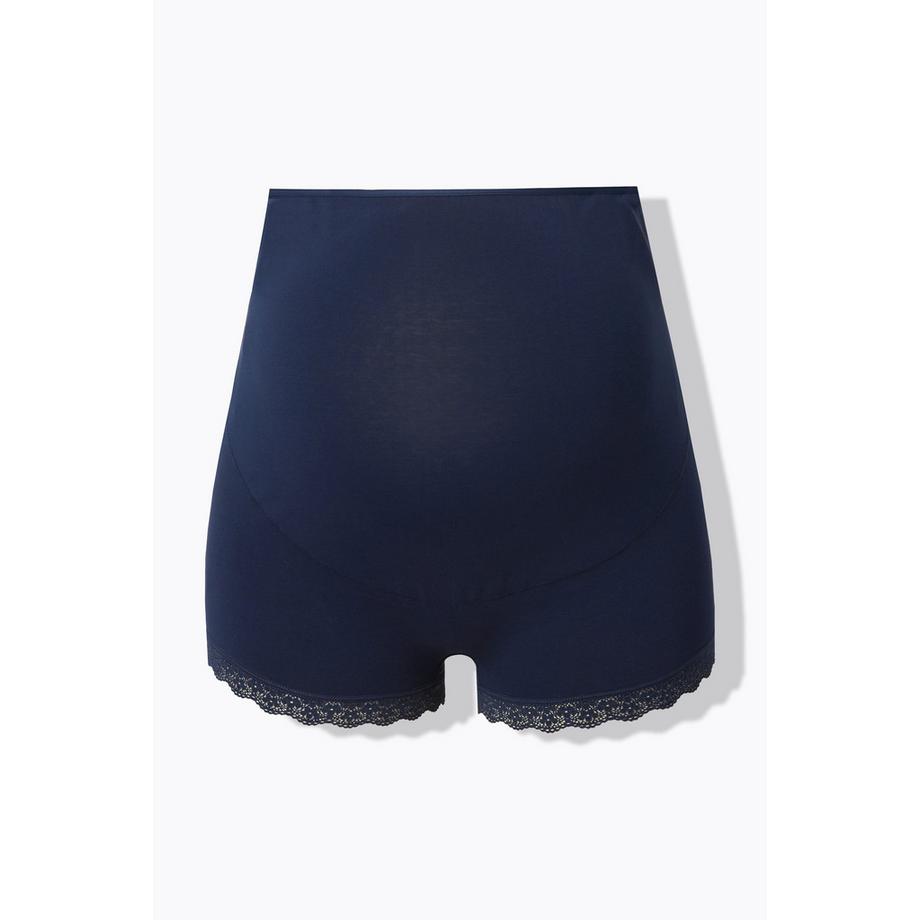 Ulla Popken Bellieva Bermuda Gainant Empiècement Ventre Dentelle Ourlet  