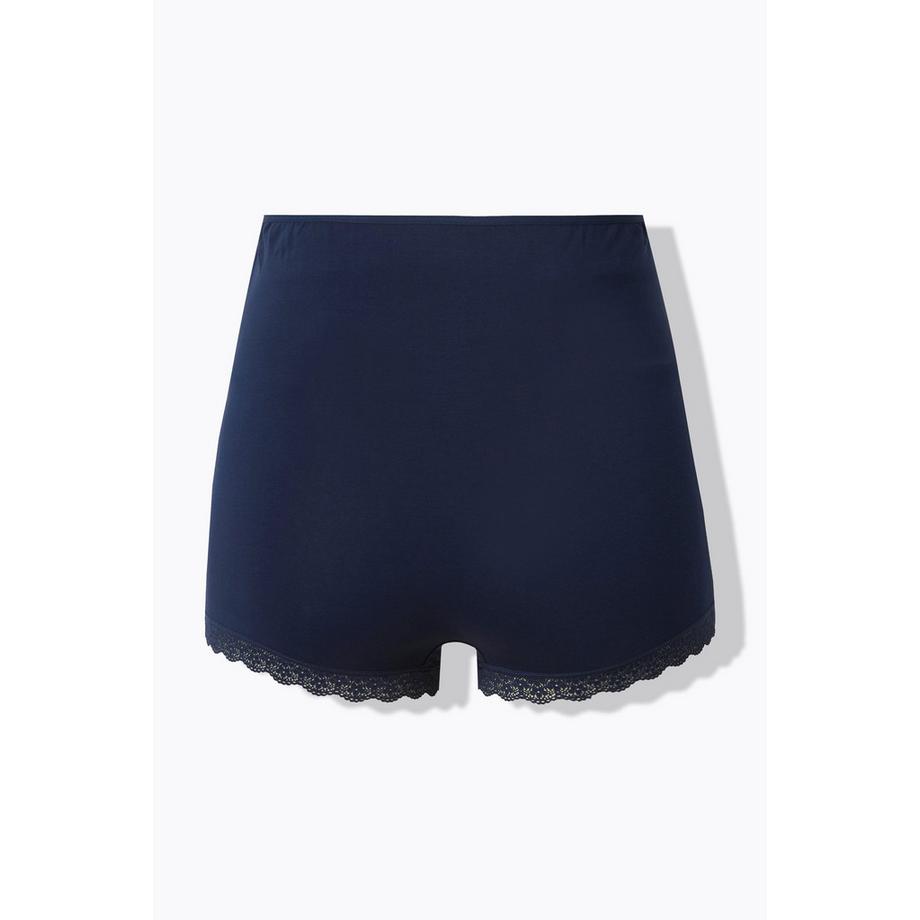 Ulla Popken Bellieva Bermuda Gainant Empiècement Ventre Dentelle Ourlet  