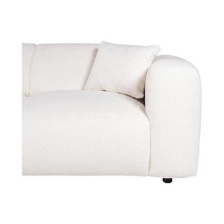 Maison Céphy Großer Ecksofa - Ecke links - Bouclé-Stoff - Weiß - POGNI von Maison Céphy  