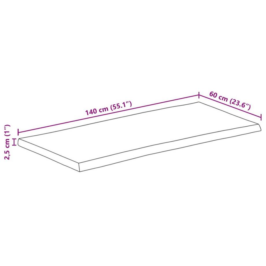 VidaXL Dessus de table bois  