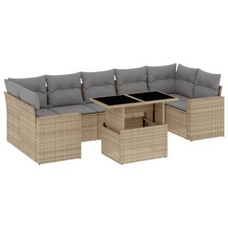 VidaXL set divano da giardino Polirattan  