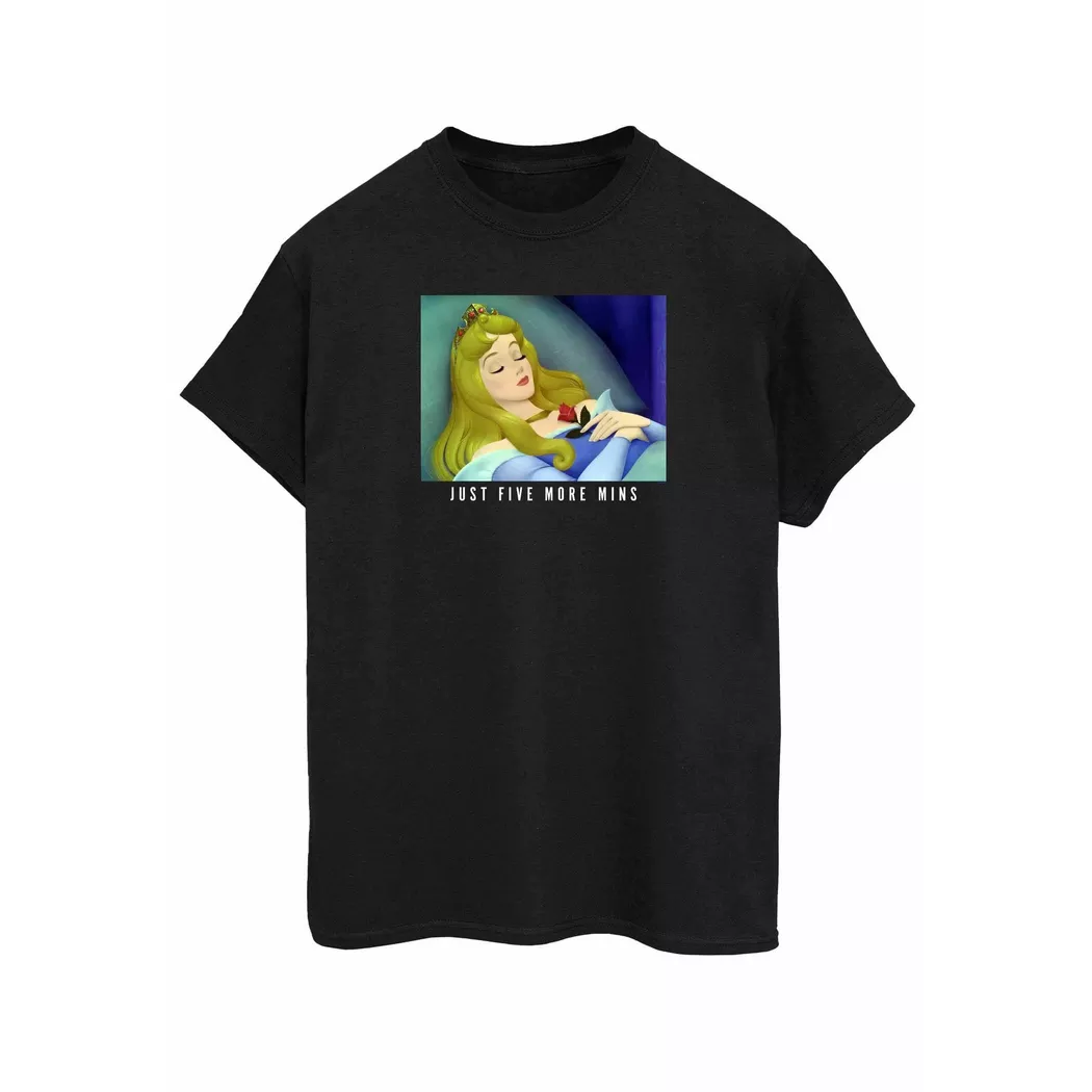 Disney PRINCESS - Five More Minutes TShirt, für Damen, Schwarz, Größe XL