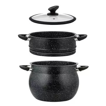 Royalty Line Couscous Pan - Cuiseur Vapeur - 9 Litres - Pour Tous