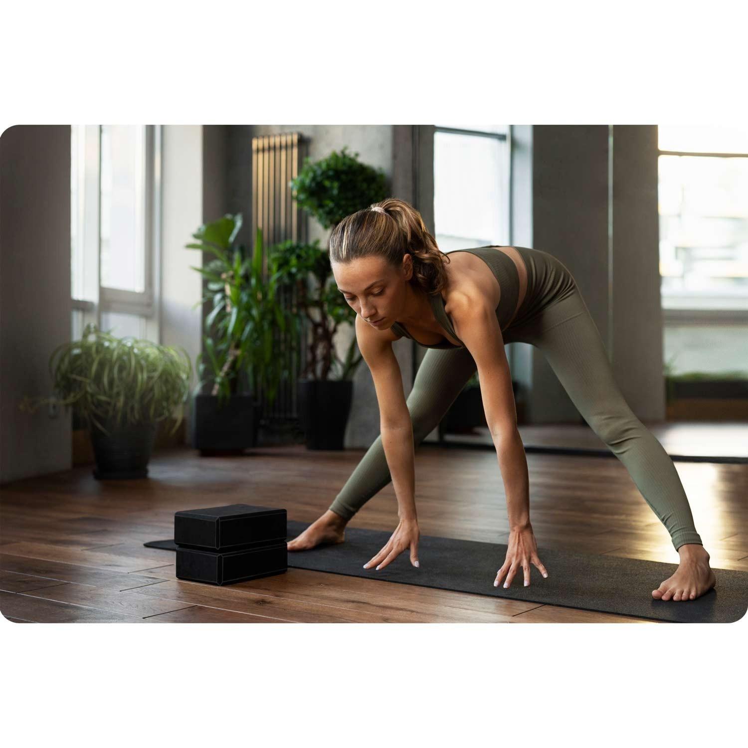 B2X  Blocco yoga in schiuma - set da 2 NS-962 nero 