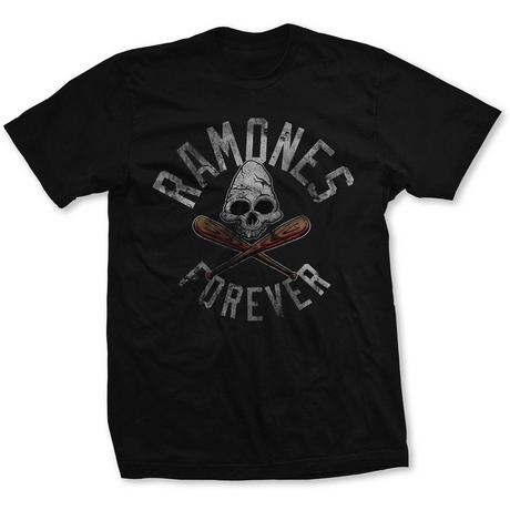 Ramones Forever Totenkopf und Fledermäuse T-Shirt  