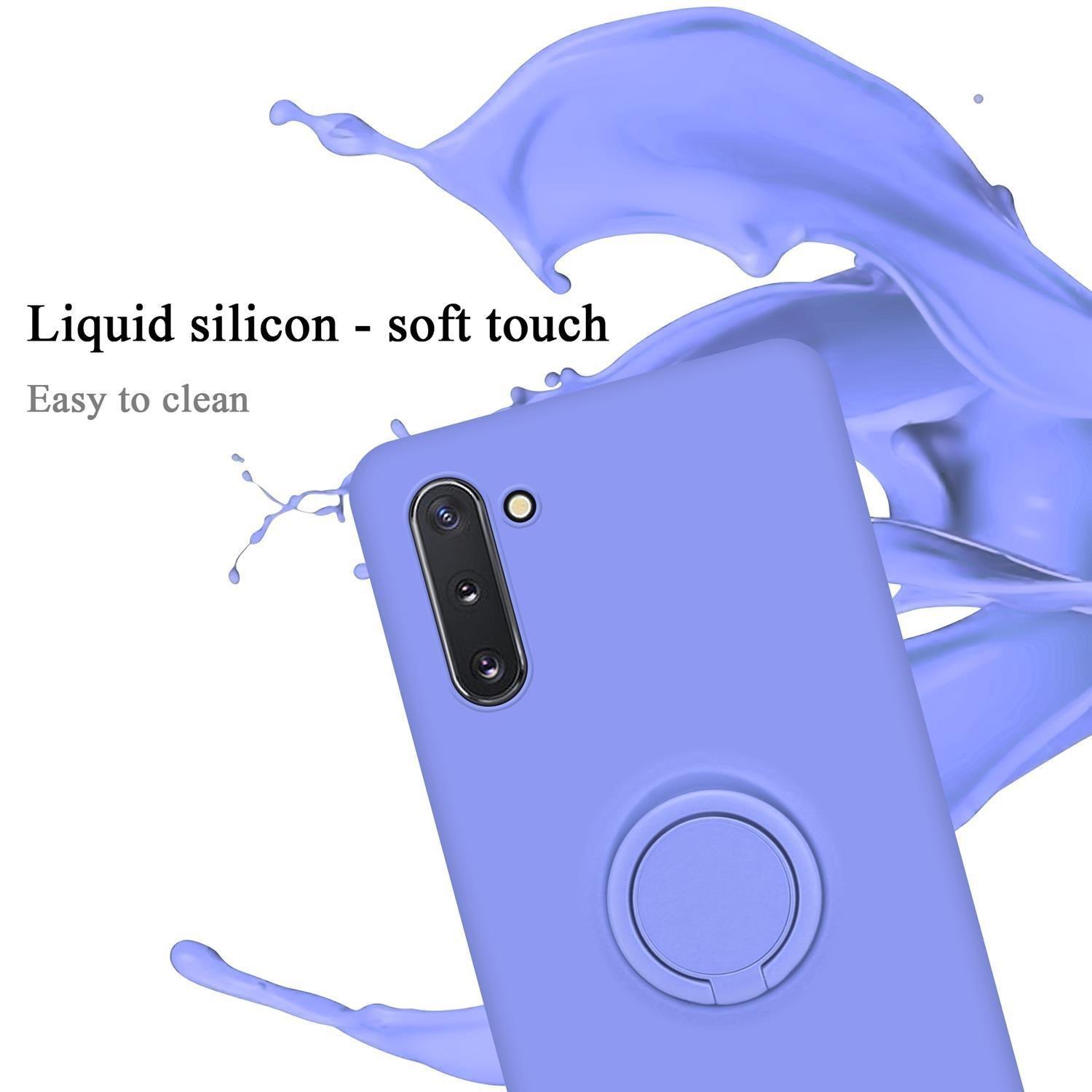 Cadorabo  Hülle für Samsung Galaxy NOTE 10 TPU Silikon mit Ring Liquid 