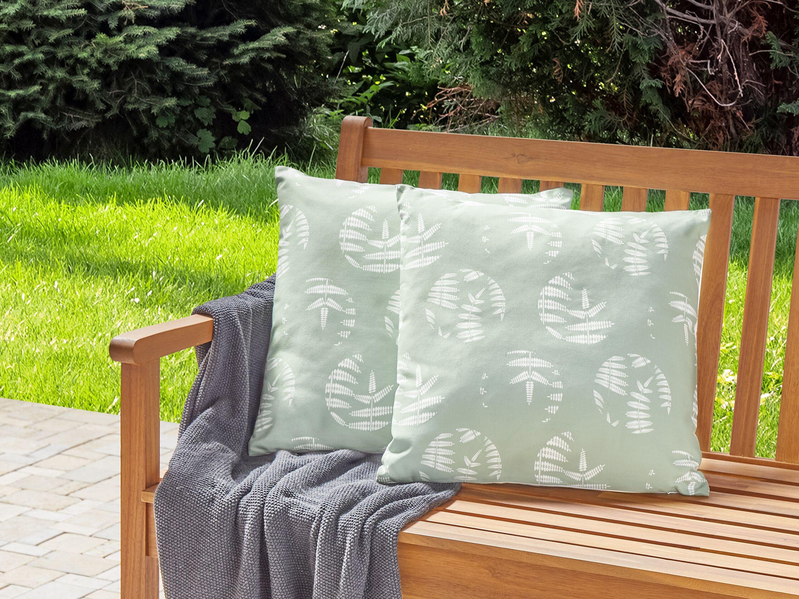 Beliani Gartenkissen 2er Set aus Polyester Modern ALASSIO  