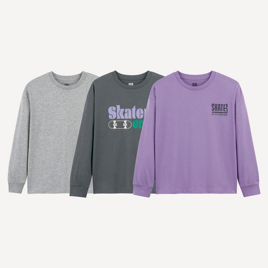 3er-Pack Langarmshirts