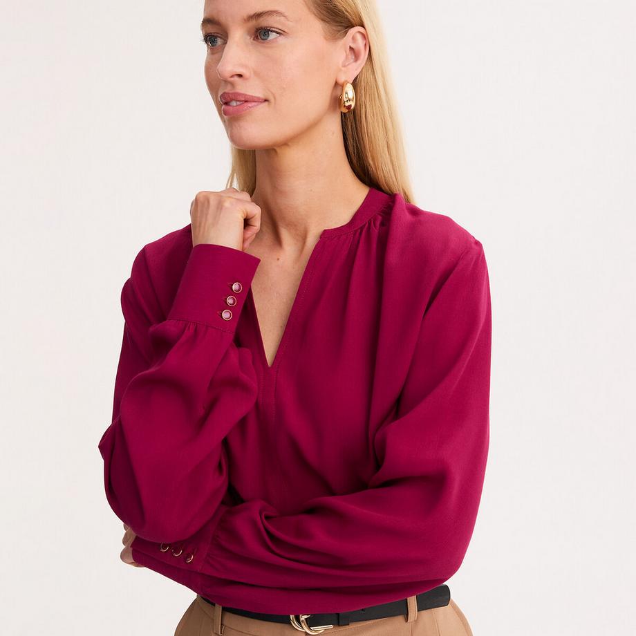 La Redoute Collections Blouse Col V Manches Longues  