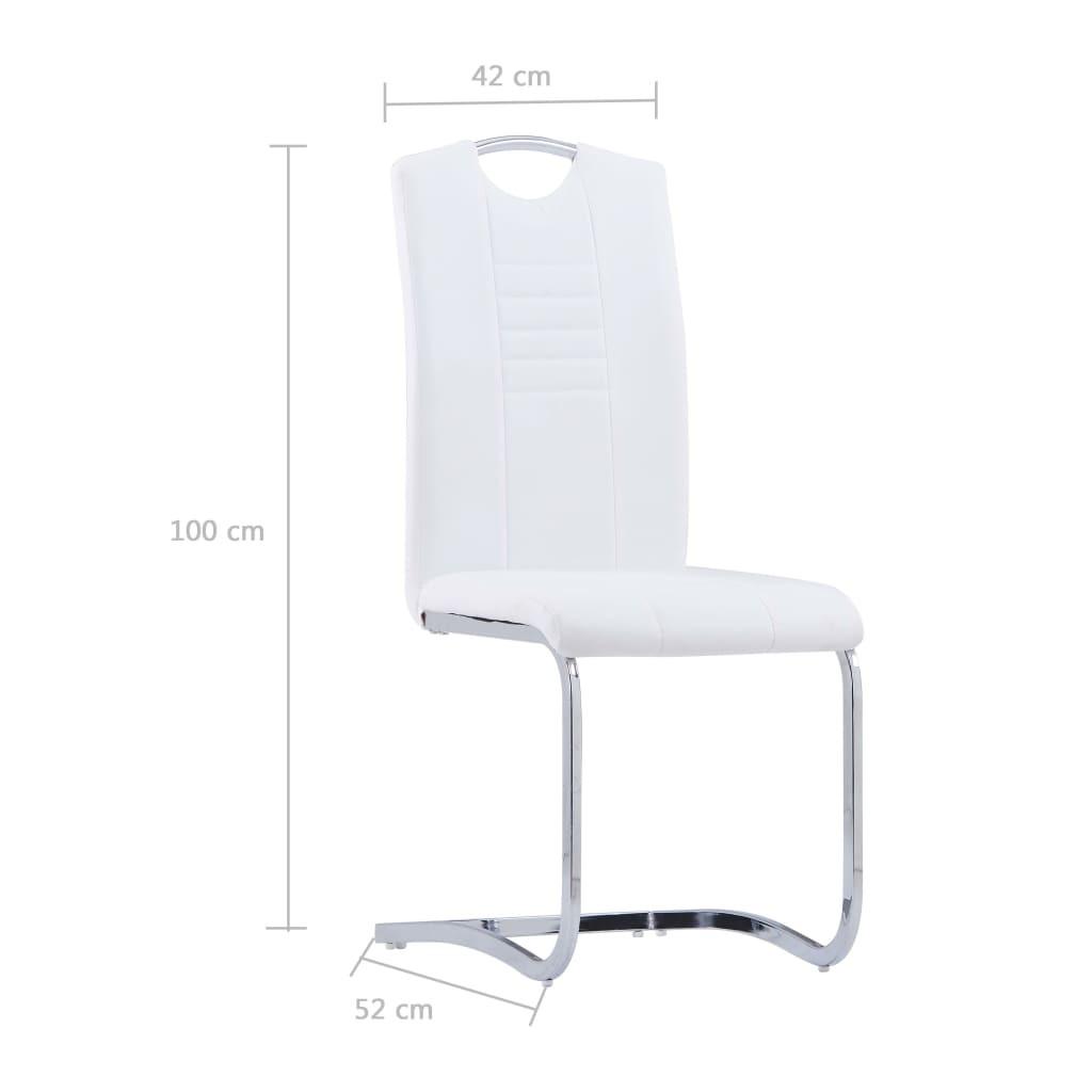 VidaXL Chaise de salle à manger cuir artificiel  