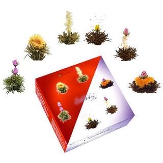 Creano Coffret fleurs de thé Creano, thé noir/thé blanc  