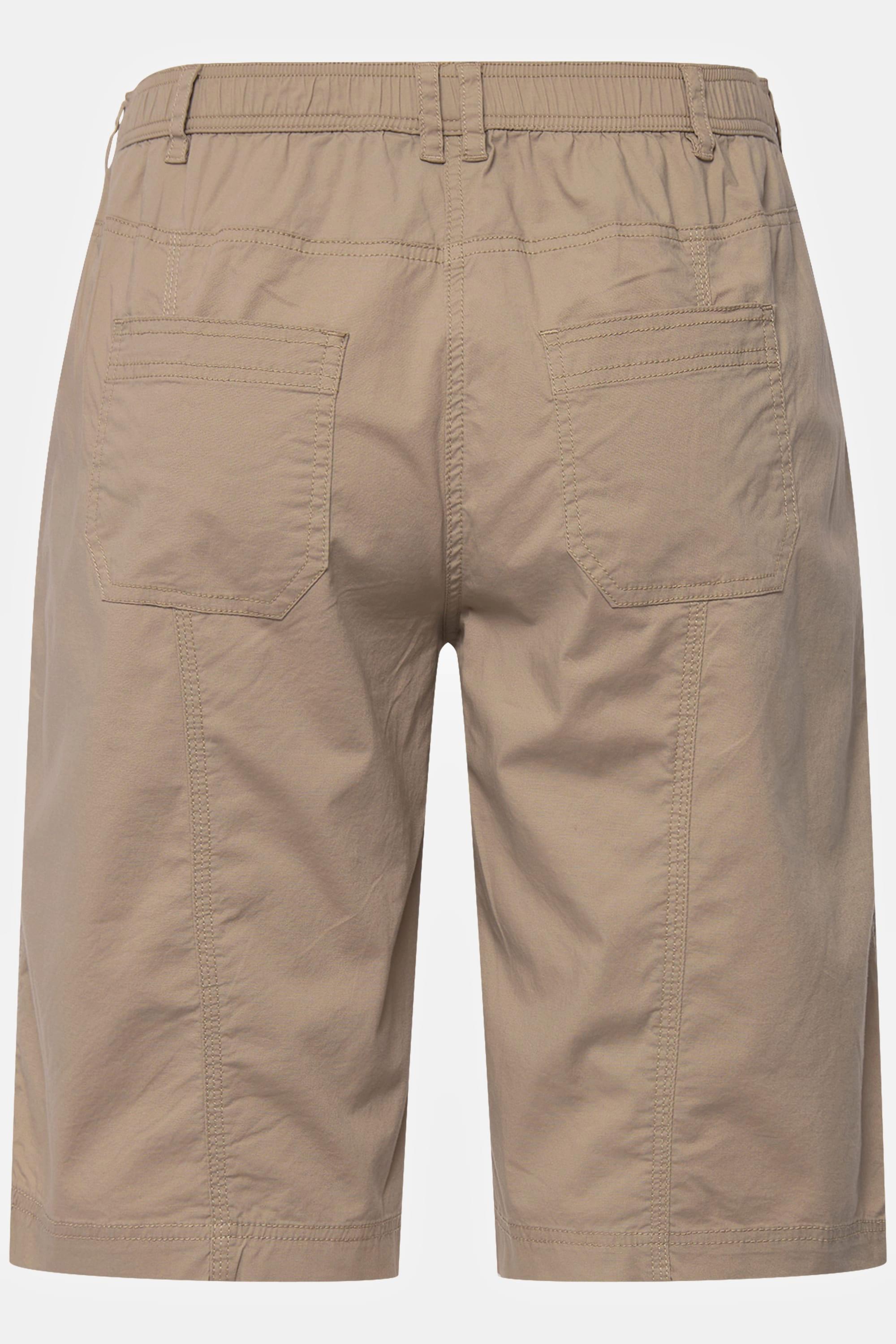 Ulla Popken  Cargo-Bermuda, Komfortbund, 4-Pocket-Schnitt 