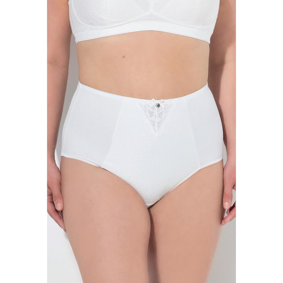 Ulla Popken Culotte Taille Haute Sculptante Empiècement Dentelle  