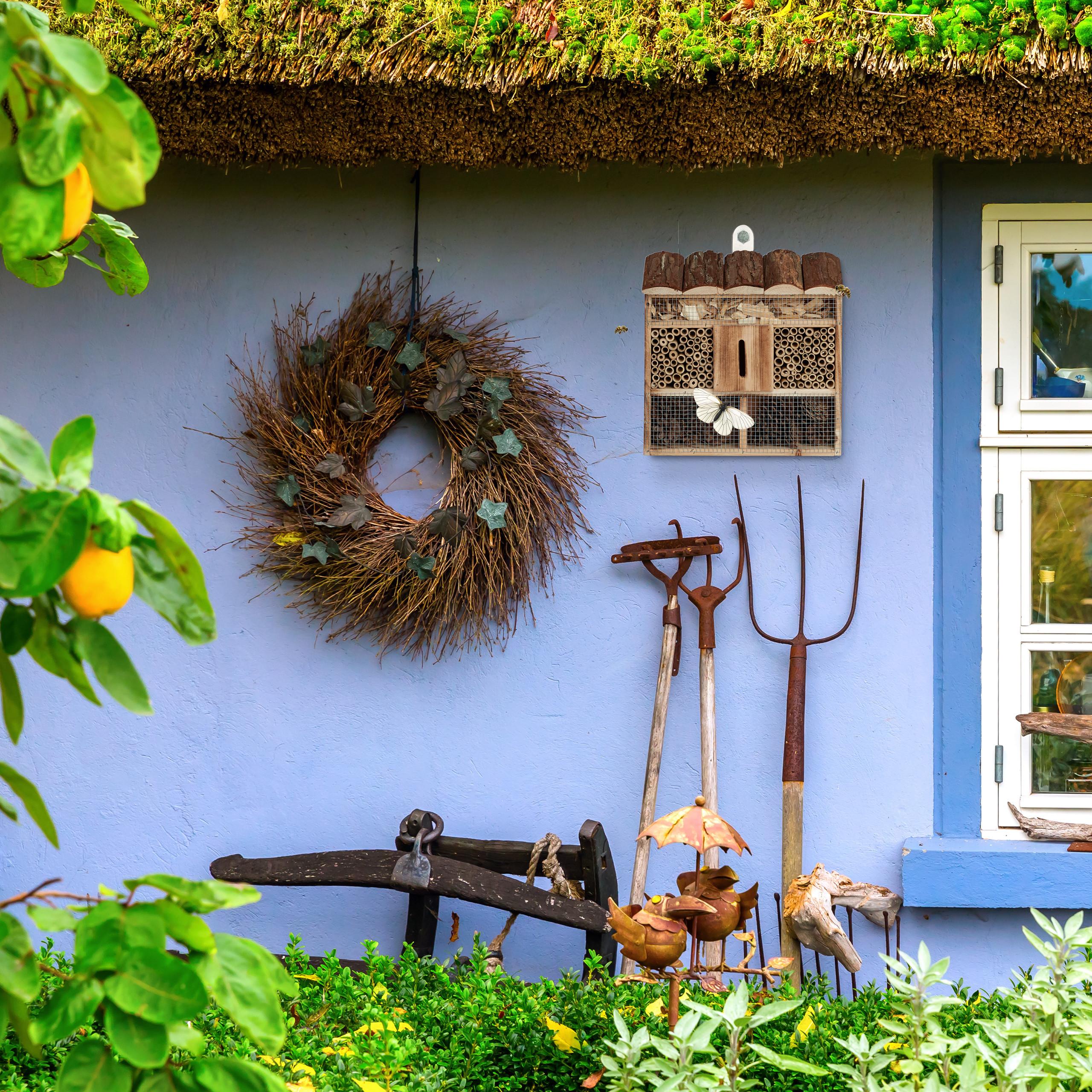 Northix Hôtel à insectes suspendu, maison à insectes pour abeilles sauvages ou papillons, nid d'aide pour insectes  
