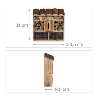 Northix Hôtel à insectes suspendu, maison à insectes pour abeilles sauvages ou papillons, nid d'aide pour insectes  