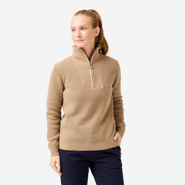 Pull golf femme 1/2 zip coton