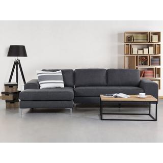 Beliani Rechtsseitiges Ecksofa aus Polyester Modern KIRUNA  