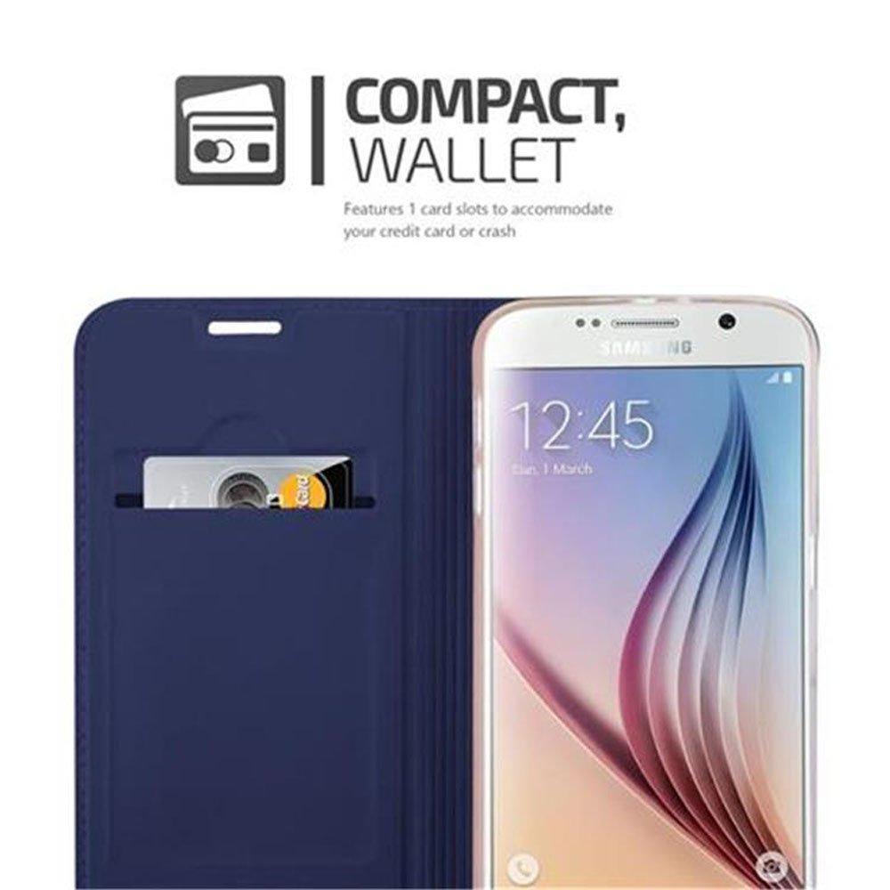 Cadorabo  Housse compatible avec Samsung Galaxy S6 - Coque de protection avec fermeture magnétique, fonction de support et compartiment pour carte 