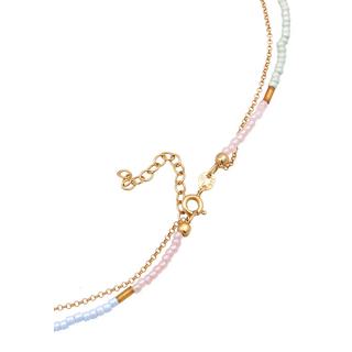 Elli  Halskette Choker Layer Bead Pastell 