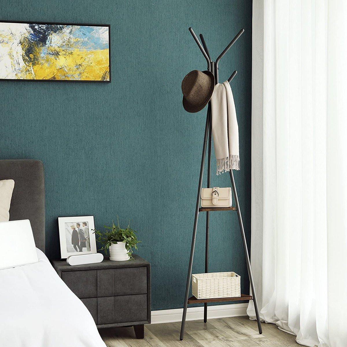 Northio Appendiabiti da terra in legno LOFT  