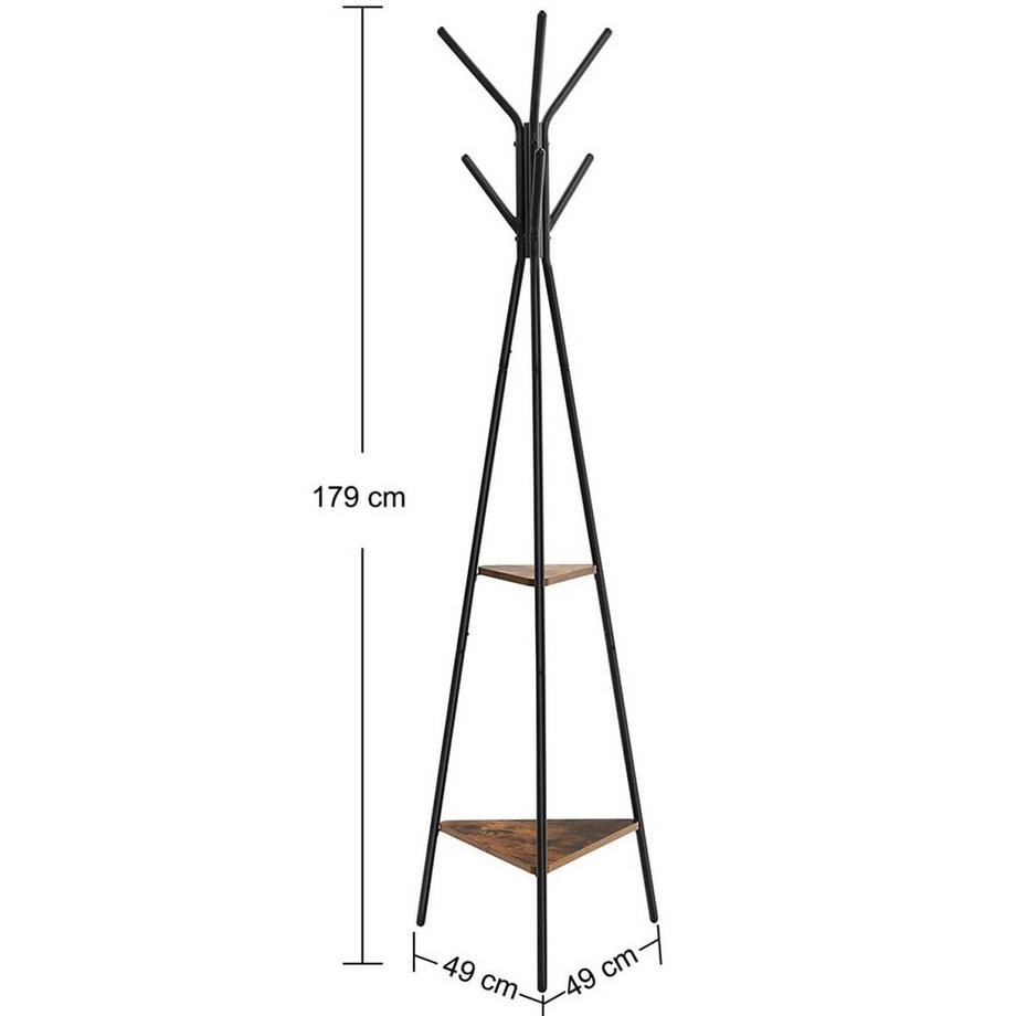 Northio Appendiabiti da terra in legno LOFT  