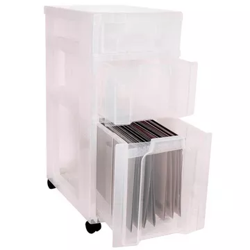 REALLY USEFUL BOX Aufbewahrungsbox 30x42x69cm 68508700 3 Schubladen, transparent