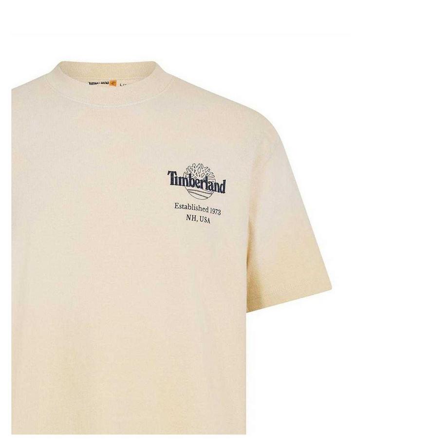 Timberland T-Shirt Oversize avec Imprimé au Dos  