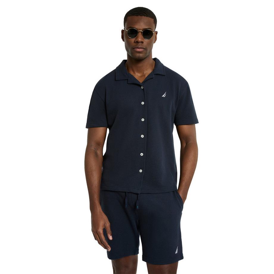Chemise Manches Courtes Motiftyle Brodé Dundo