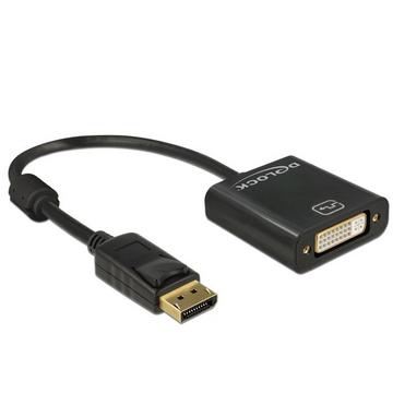 DeLOCK 62601 câble vidéo et adaptateur 0,2 m DisplayPort DVI-I Noir