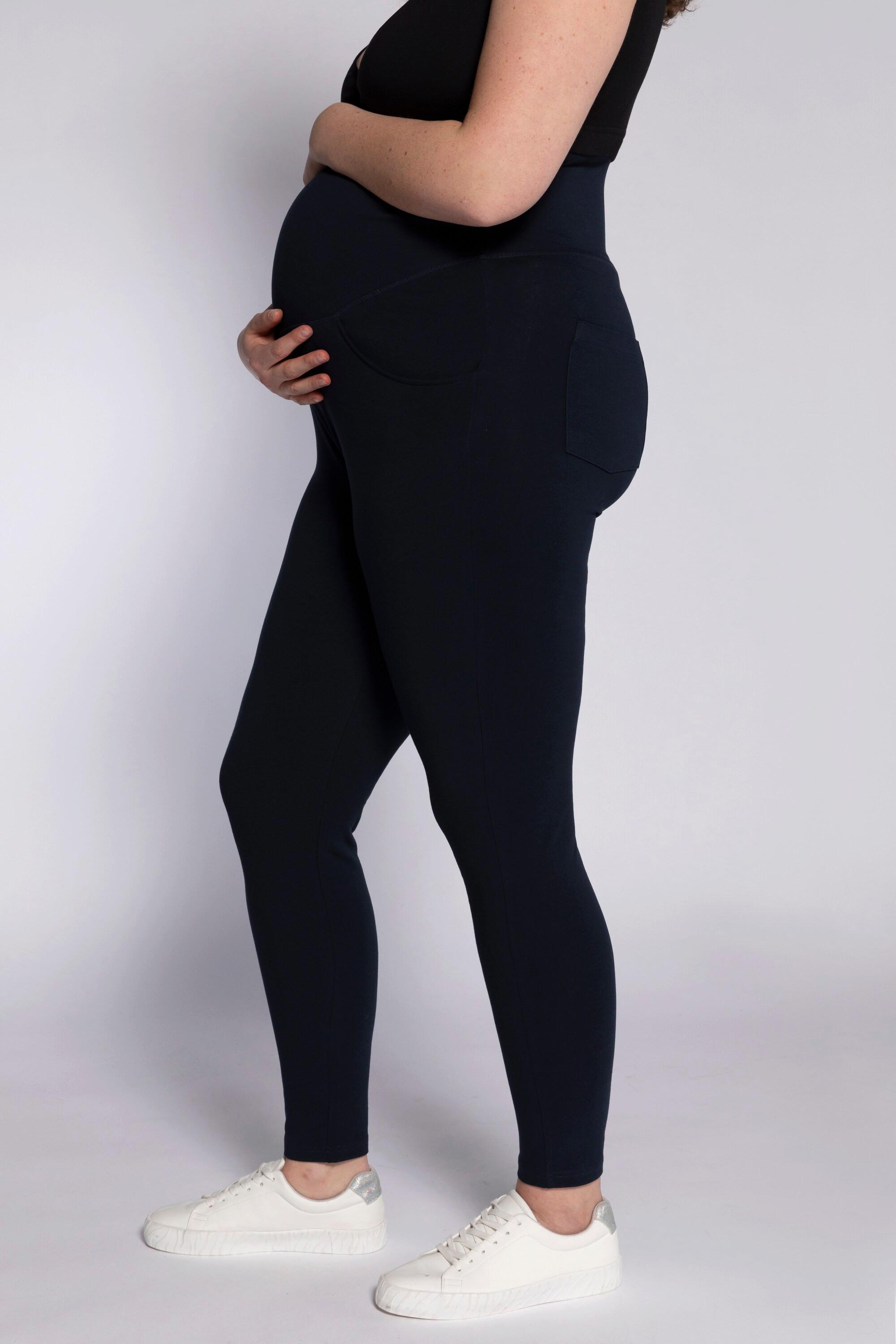 Ulla Popken  Leggings Bellieva in cotone biologico GOTS con taglio aderente e alta fascia elastica 