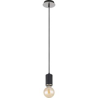 mutoni Lampe à suspension Joseba métal noir mat 1xE27  