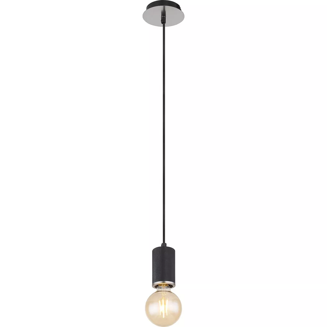 mutoni – Hängeleuchte Joseba Metall matt 1xE27, One Size, Schwarz
