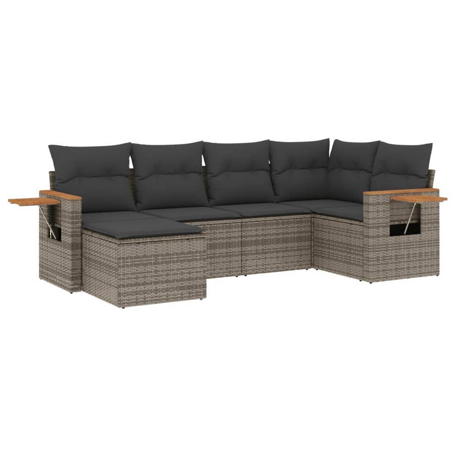 set divano da giardino Polirattan