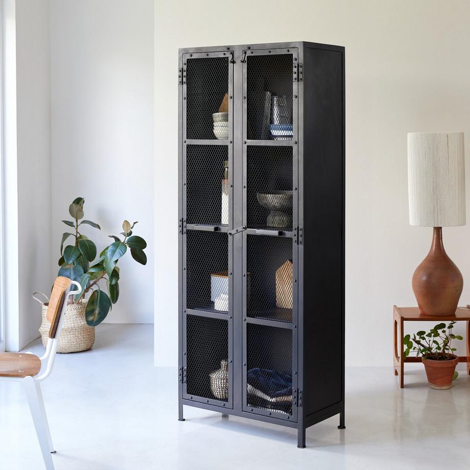 Tikamoon Vaisselier en métal grillagé Cléo  