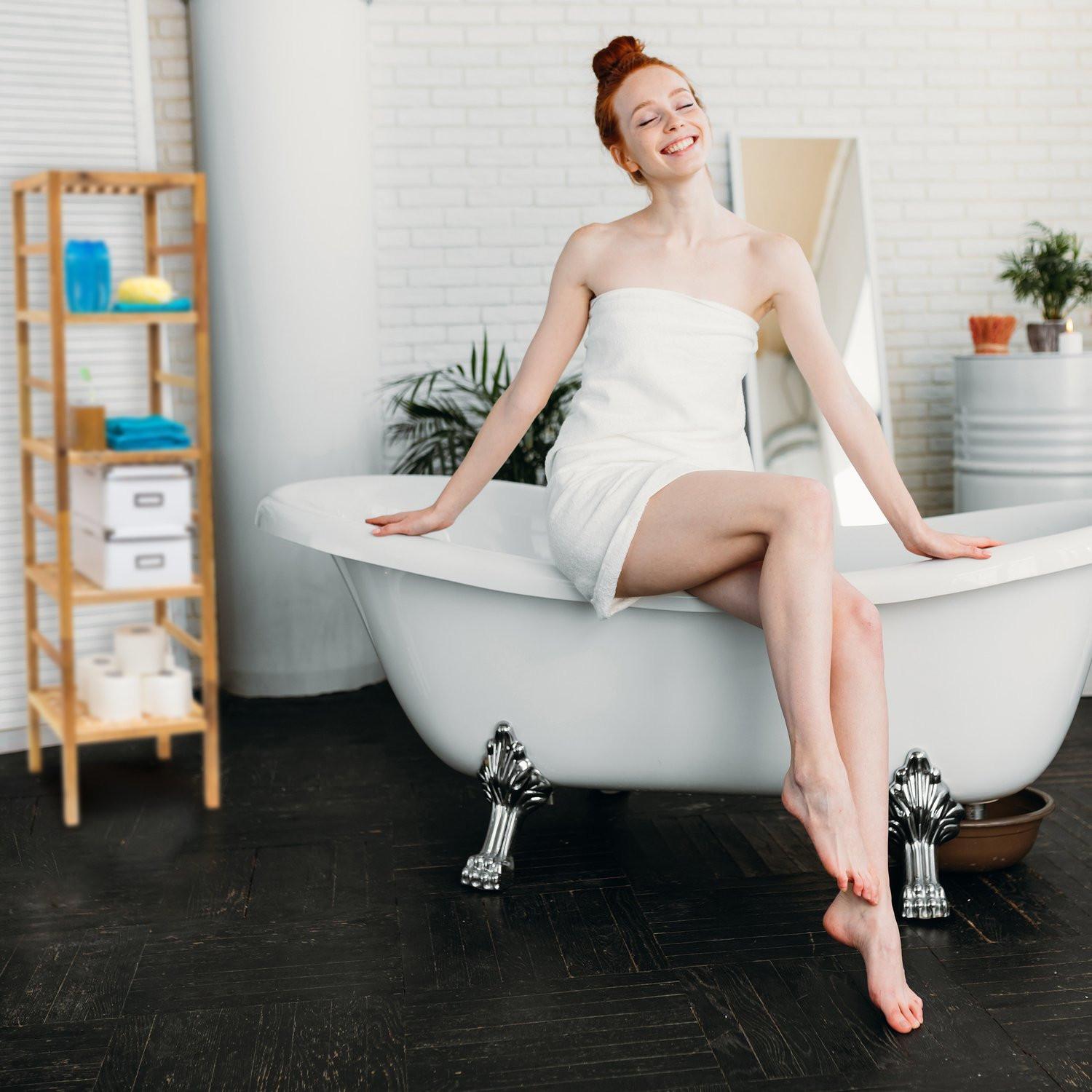 B2X Mensola da bagno in legno di noce  