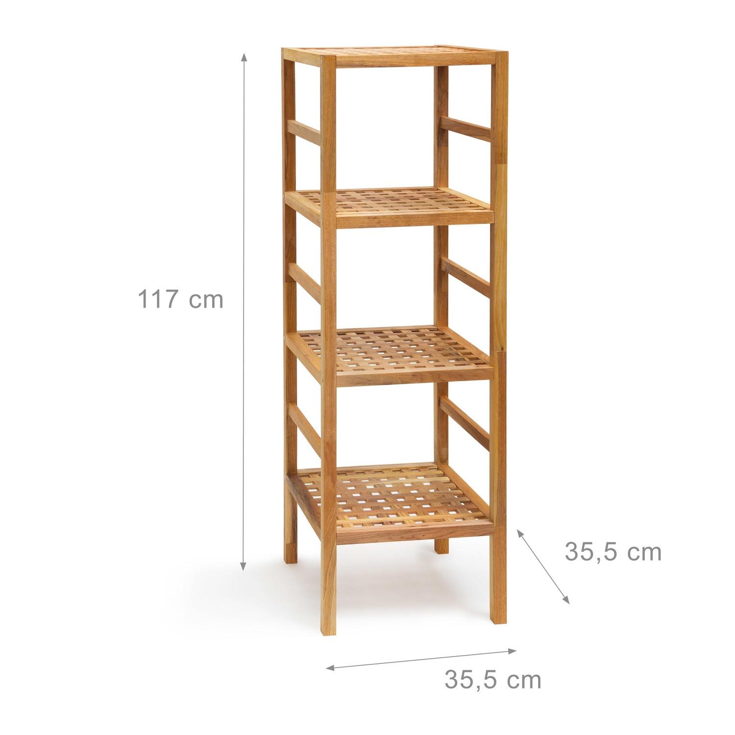 B2X Mensola da bagno in legno di noce  