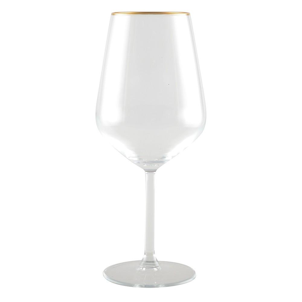 Aulica  VERRES A VIN BORDS DORES MAT - LOT DE 6 