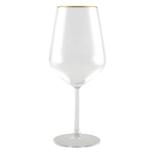 Aulica  VERRES A VIN BORDS DORES MAT - LOT DE 6 