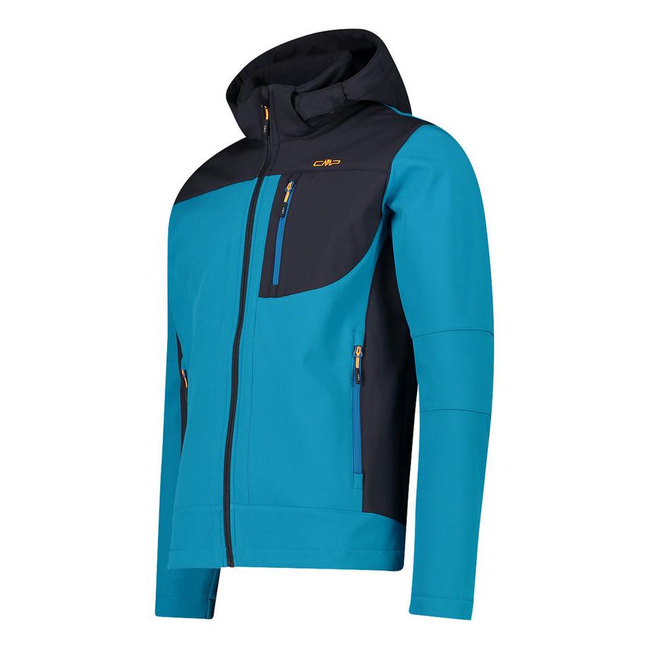 CMP Softshell Wanderjacke mit Kapuze und Reissverschluss  