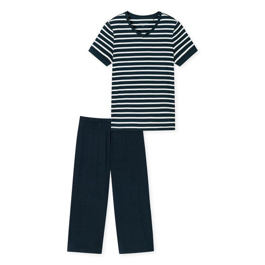Schiesser Pigiama Set Maniche Corte Rigato  