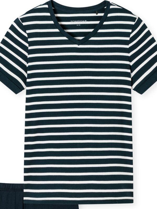 Schiesser Pigiama Set Maniche Corte Rigato  