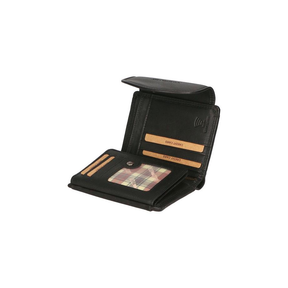 Hill Burry Portafoglio compatto con protezione RFID  