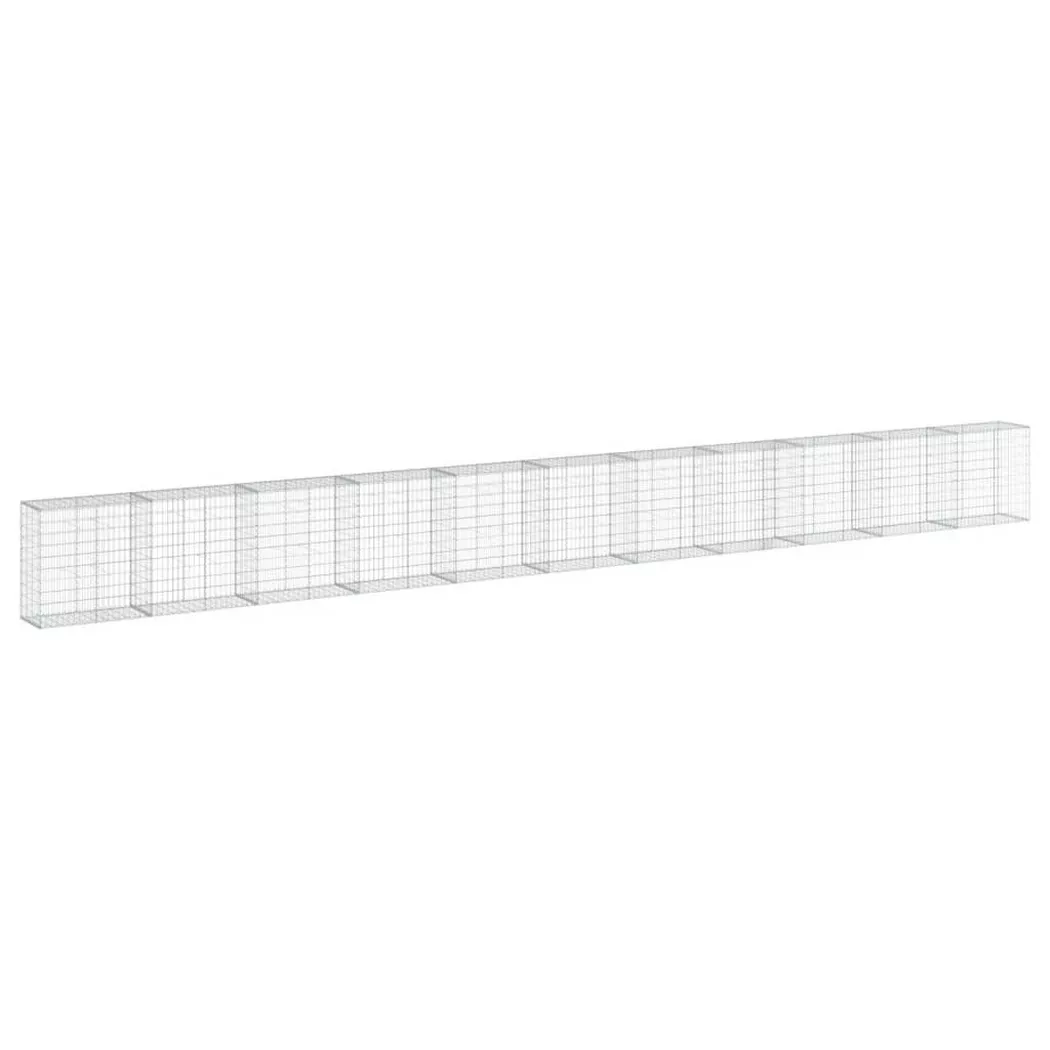 VidaXL - Panier gabion fer, One Size, Argent
