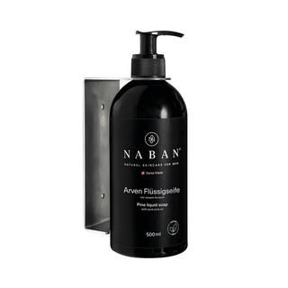 NABAN  Savon liquide NABAN Arven avec support mural / Pine liquid soap / 500ml 