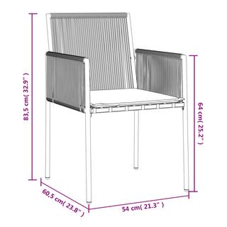 VidaXL Chaise de jardin rotin synthétique  