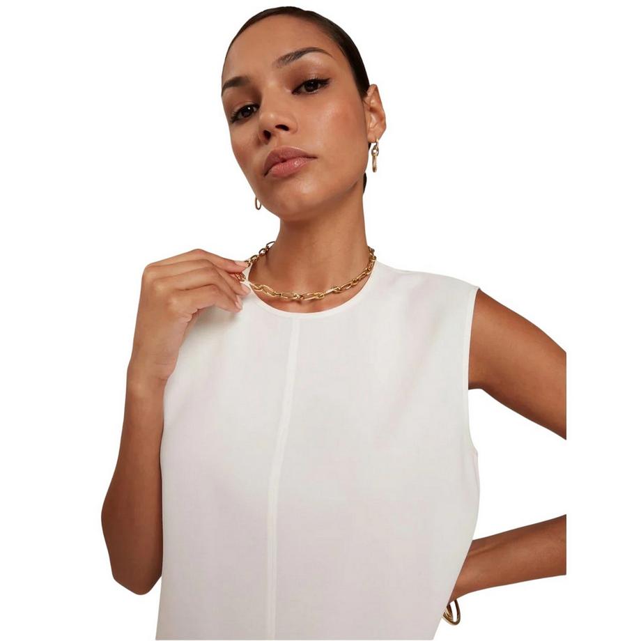 TED BAKER Blouse Sans Manches avec Fermeture à Boutons  