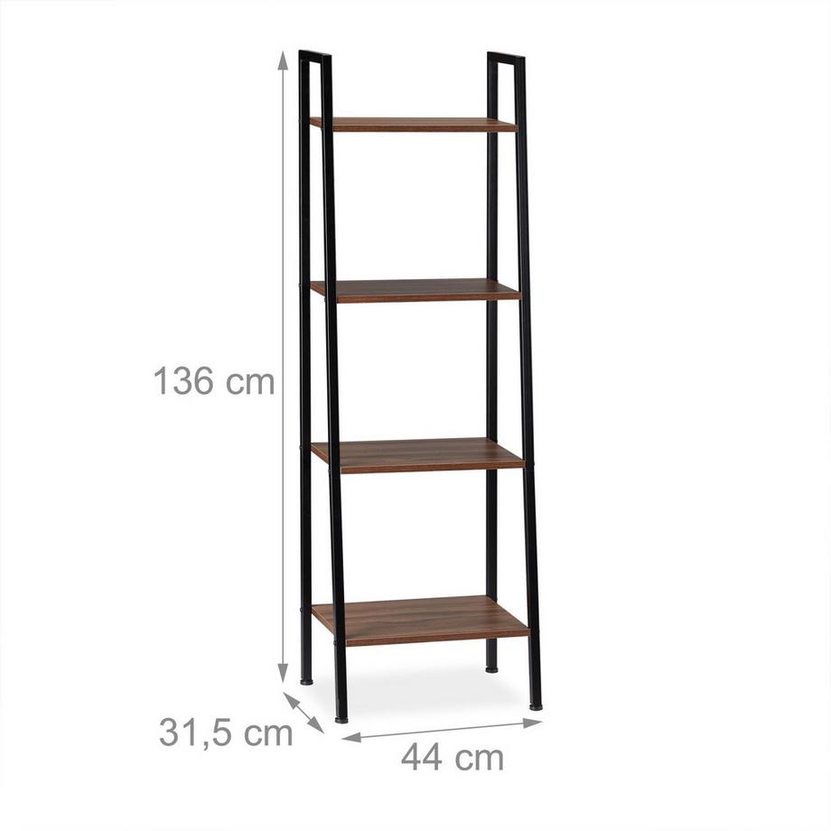 Northix Bücherregal mit 4 Regalen  